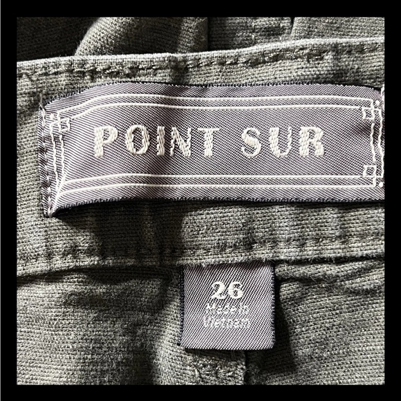 J. Crew Point Sur Crop Pants Womens 26 Olive Green Wide Leg Preppy Minimalist - Picture 3 of 6